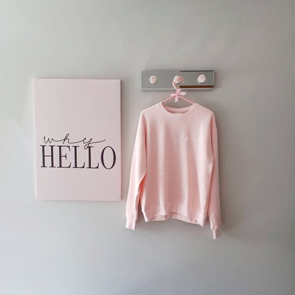 NWT U.S. Vintage blush pink “Dog Mom” sweatshirt, S - Picture 4 of 9